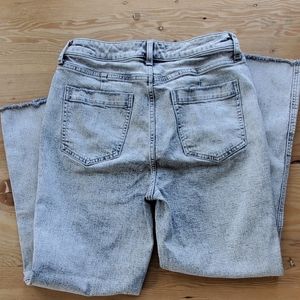 We The Free People Curvy Size 29 Curvy gray straight leg raw hem